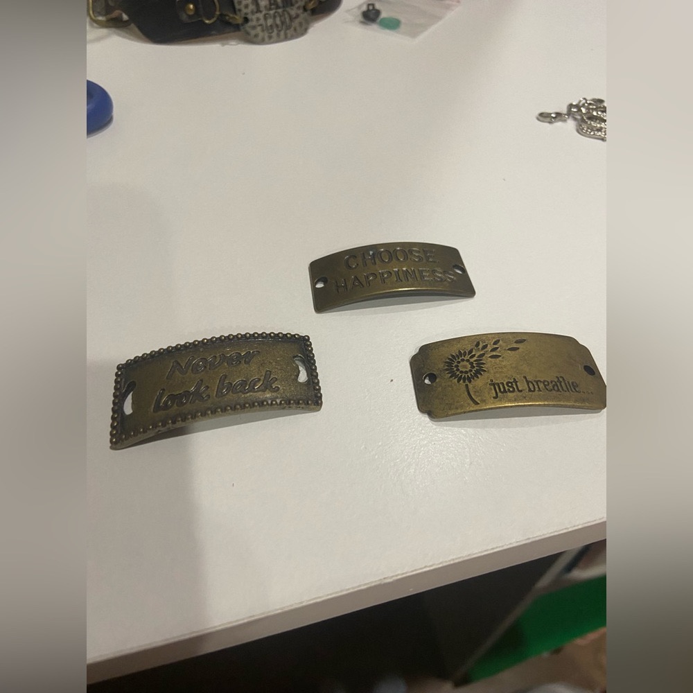 5/$10 | Hobby Lobby | Pendants For Thin Brown, Purple, & Black Leather Bracelets